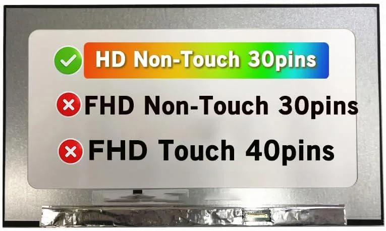NUOLAISUN NUOLAISUN 15.6" HD 1366x768 30-Pin LCD for Dell Latitude 5500-5531 — product photo