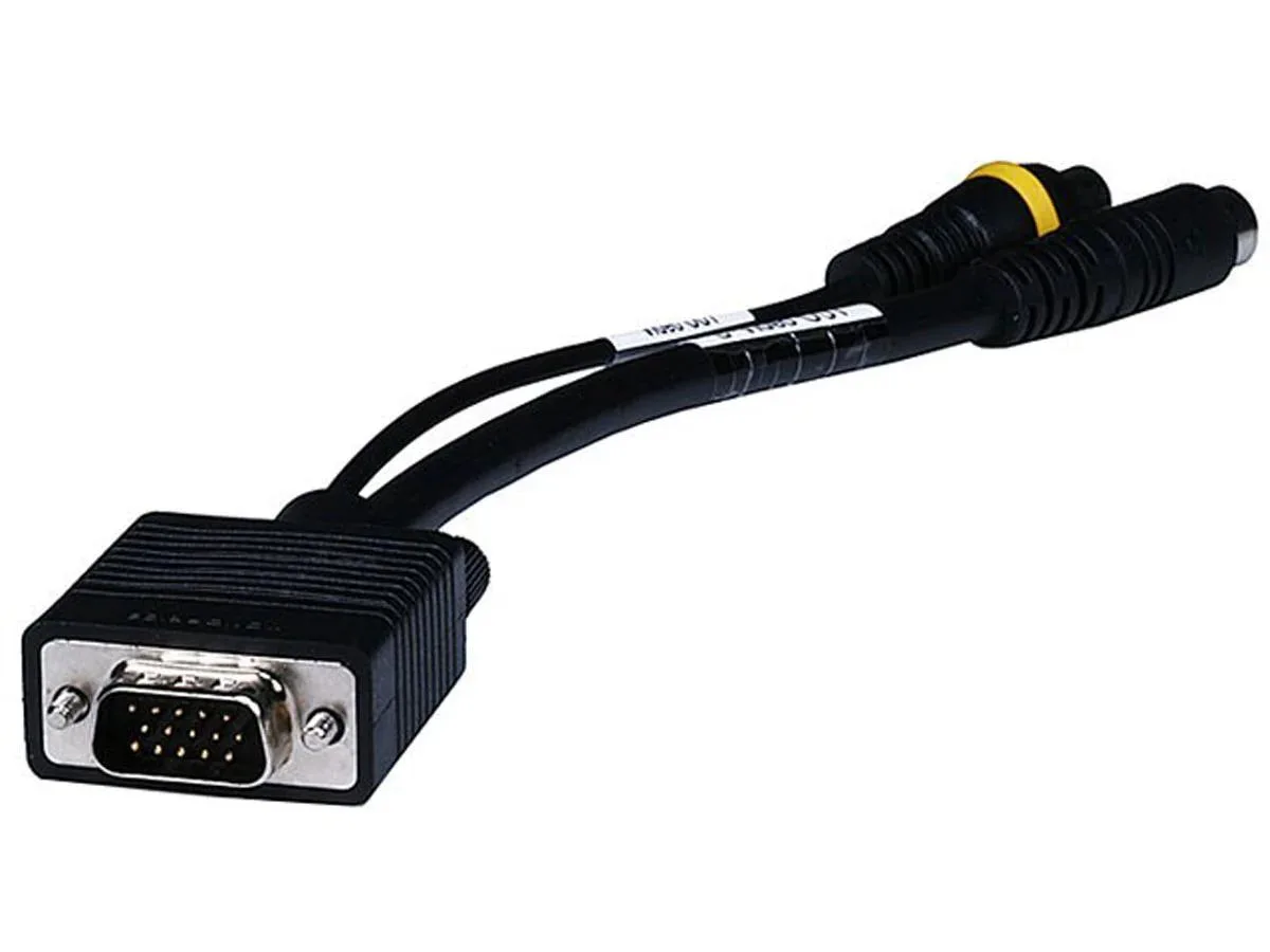 Monoprice Inc. Monoprice 102509 VGA to S-Video/RCA Adapter Cable - Black — product photo