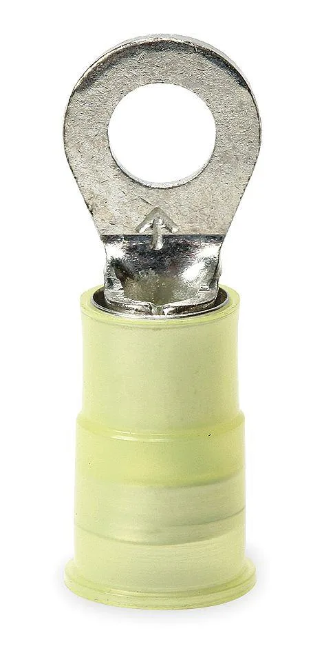 3M 3M MNG10-14R/SX 12-10 AWG Nylon Ring Terminal 1/4" Stud Yellow PK50 — product photo