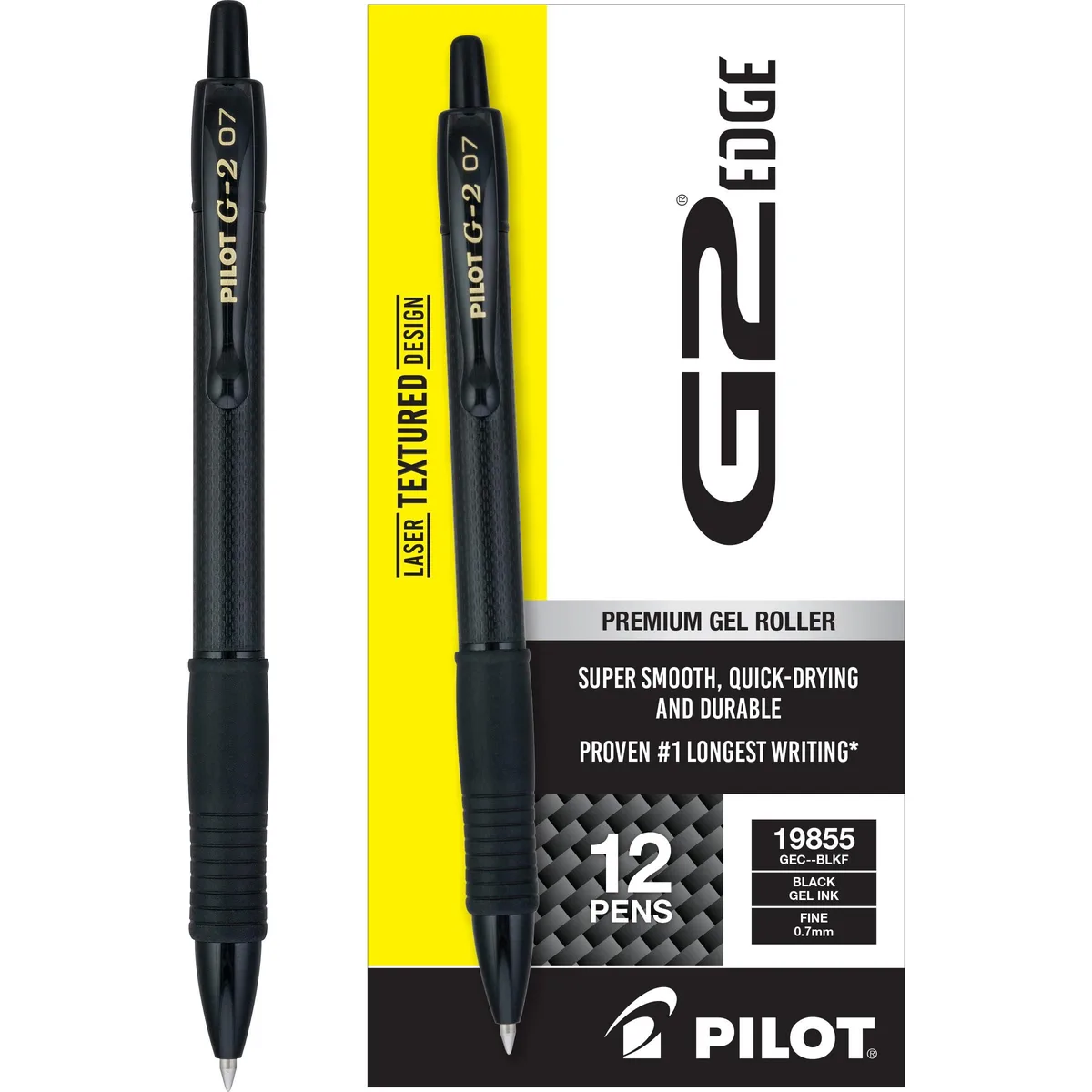  Pilot G2 Edge Premium Gel Roller Pen 0.7 mm Blue Pack of 12 — product photo