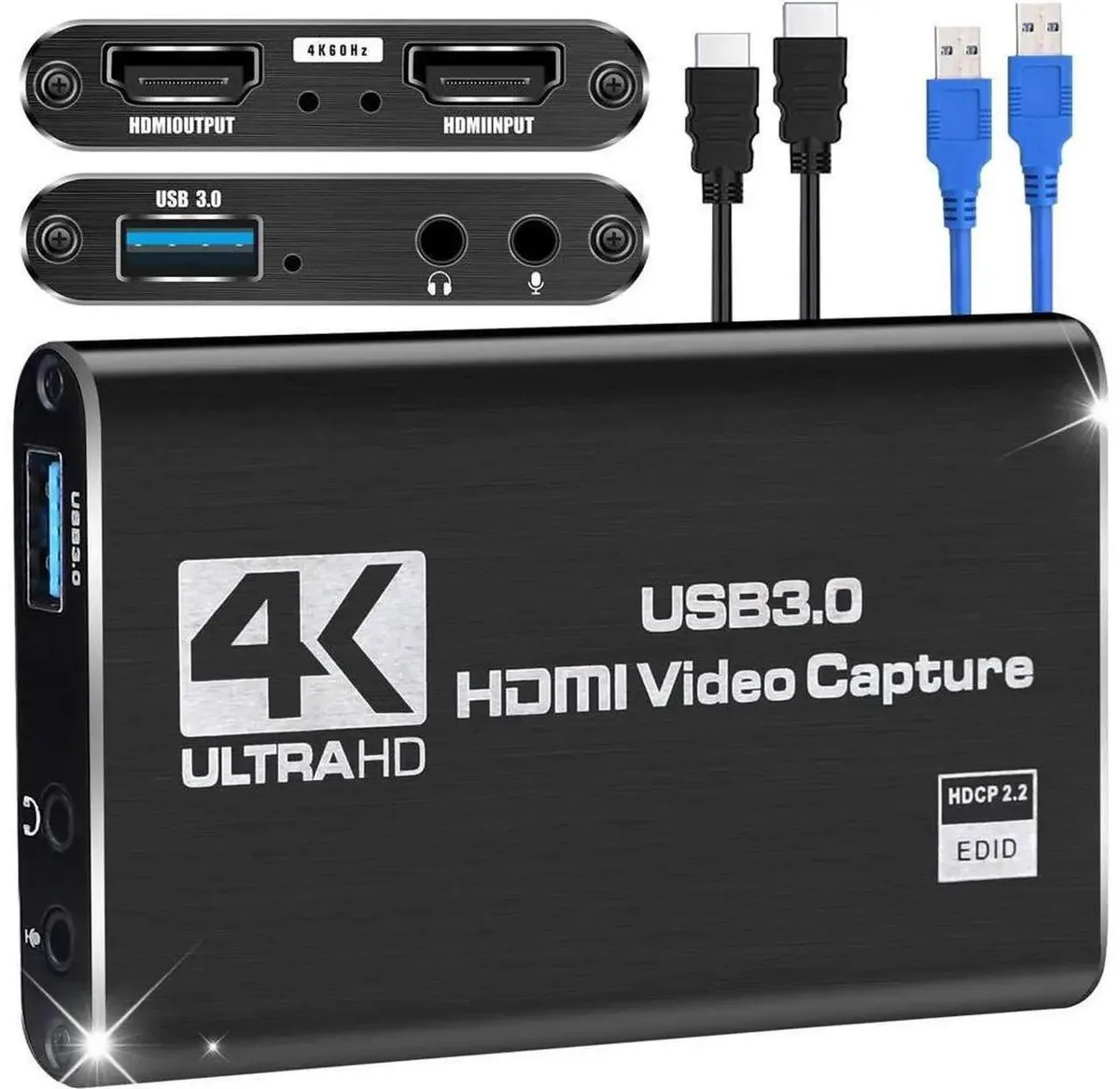 SMUGDESK SMUGDESK 4K HDMI Game Capture Card USB 3.0 1080P@60FPS — product photo