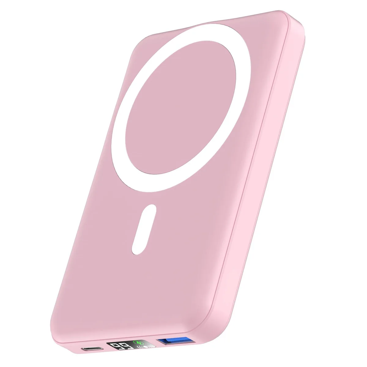 podoru KT-D003 10000mAh Magnetic Power Bank 22.5W Pink — product photo
