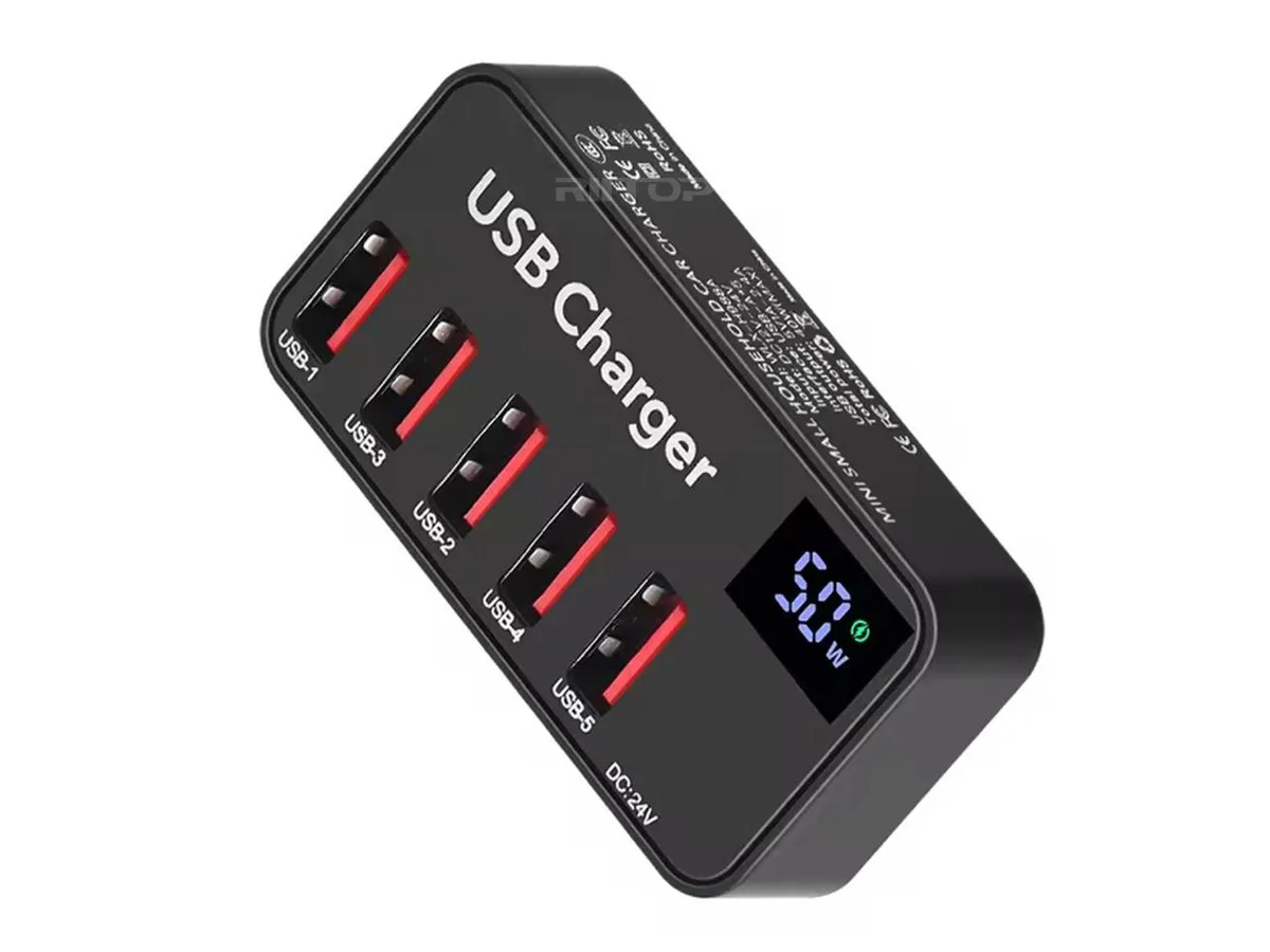 RIITOP RIITOP 40W 4-Port USB Charger 50W DC 24V — product photo