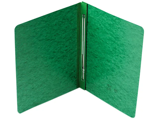 Smead Smead 81452 PressGuard report cover, side opening, prong fastener, letter, green — product photo