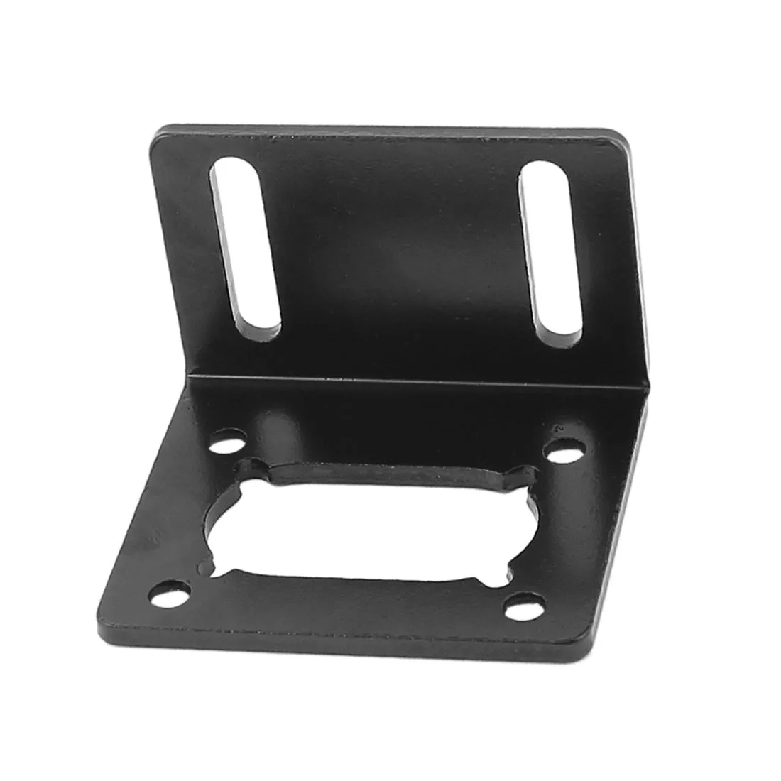 Unique-Bargains Unique-Bargains GW31ZY GW370 Right Angle Metal Corner Motor Mounting Bracket Black — product photo