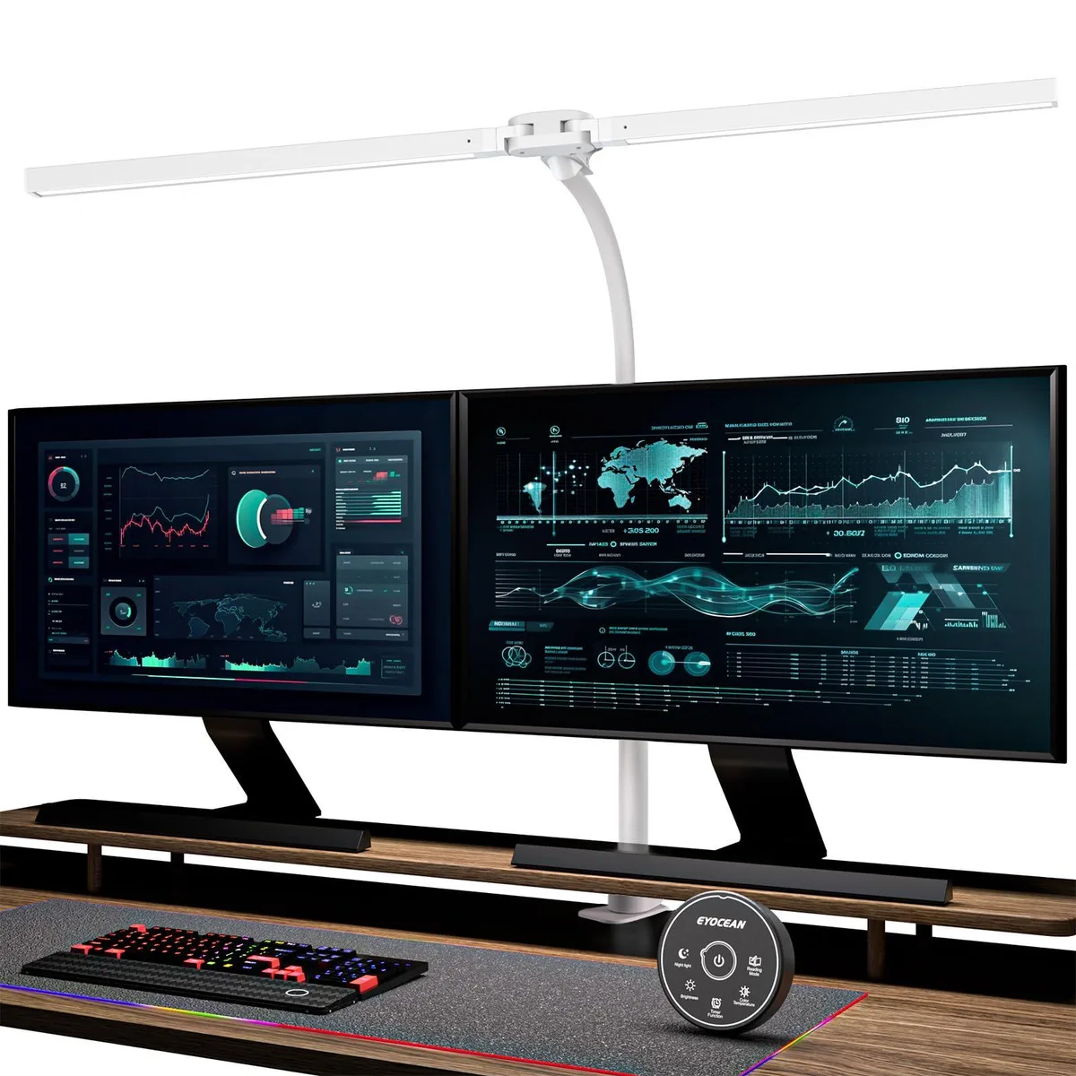  EYOCEAN CLED-6601C 31.5" 24W Double Head Swing Arm — product photo