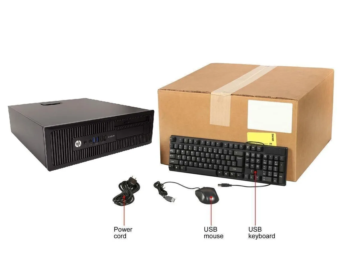 HP HP ProDesk 400 G1 SFF Desktop Intel Celeron 2.80 GHz 8 GB 160 GB HDD Windows 10 — product photo
