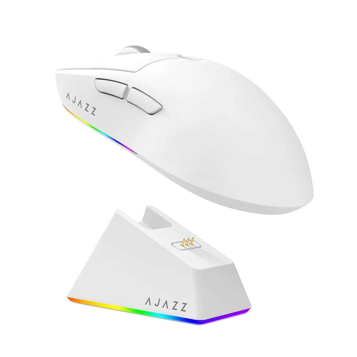  AJAZZ AJ139 V2 MC Gaming Mouse White 66g 12000 DPI PAW3311 16 Buttons — product photo