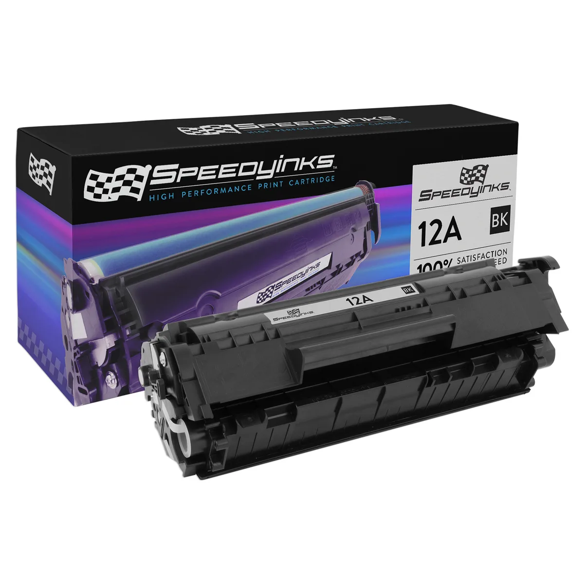 SpeedyInks SpeedyInks Compatible HP 12A Black Toner Cartridge Q2612A 2000 Pages — product photo