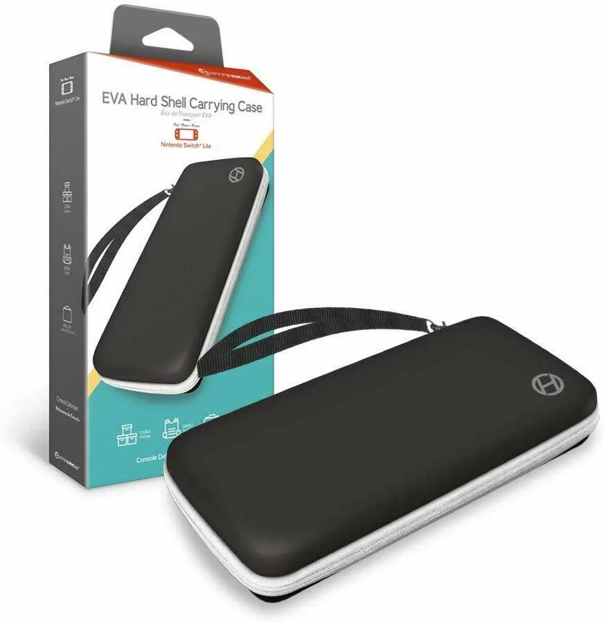 Hyperkin Hyperkin M07415-BKWH EVA Hard Shell Case for Nintendo Switch Lite - Black/White — product photo
