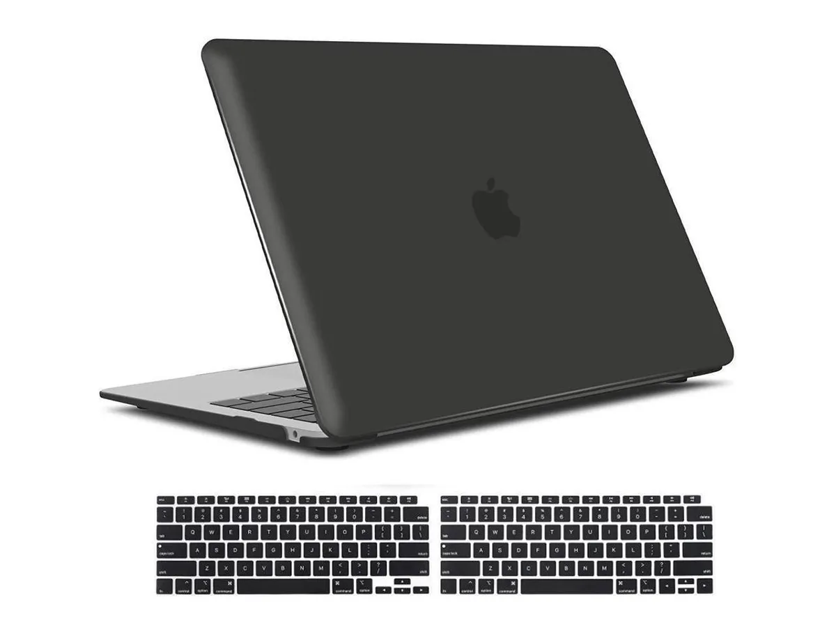 BONAEVER BONAEVER MacBook Air 13 inch Case 2022 2021-2018 A2337 M1 A2179 A1932 Black — product photo