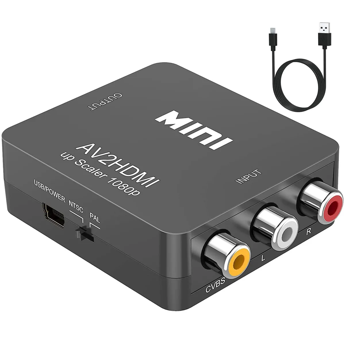 ABLEWE RCA to HDMI Converter 1080P 60Hz Grey — product photo