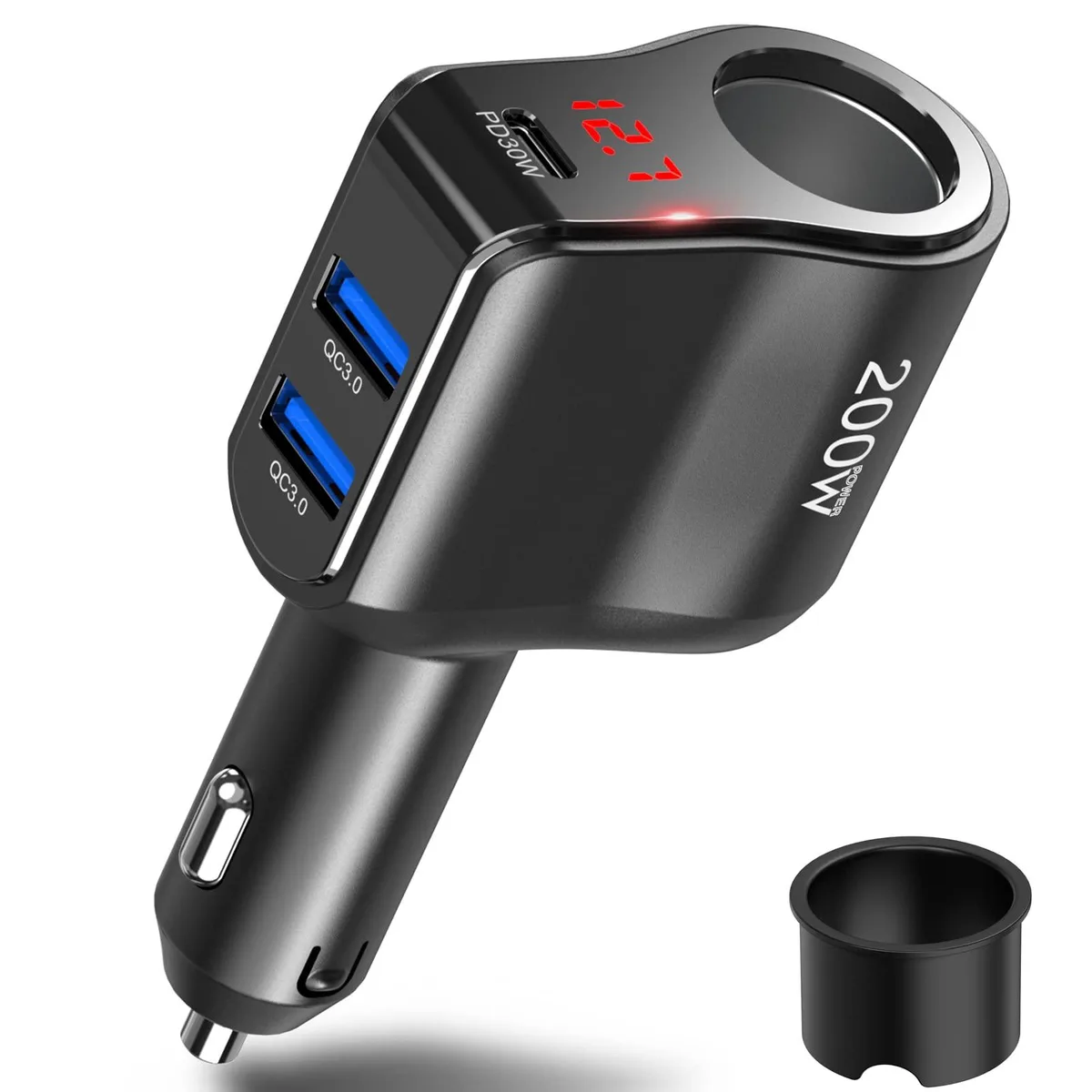  Qidoe HC71PD 65W USB-C Car Charger Splitter — product photo