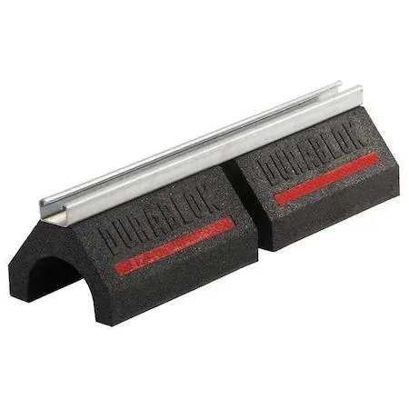 Rubber pipe support block 20.2 in base 5 in high