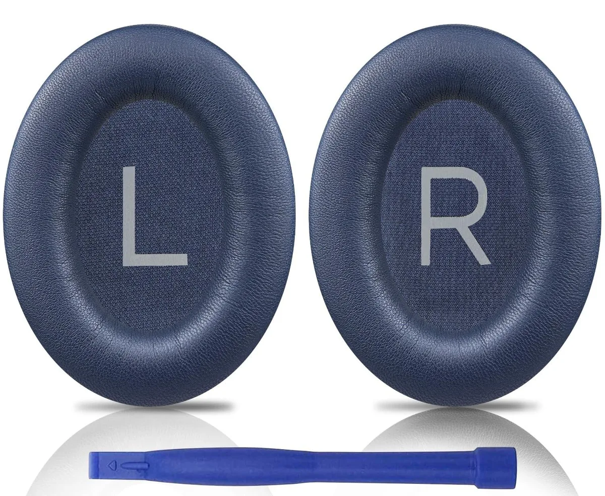 ARENTI ARENTI Lambskin Earpads for Bose QC45 — Brilliant Blue 2 in 1 accessory — product photo