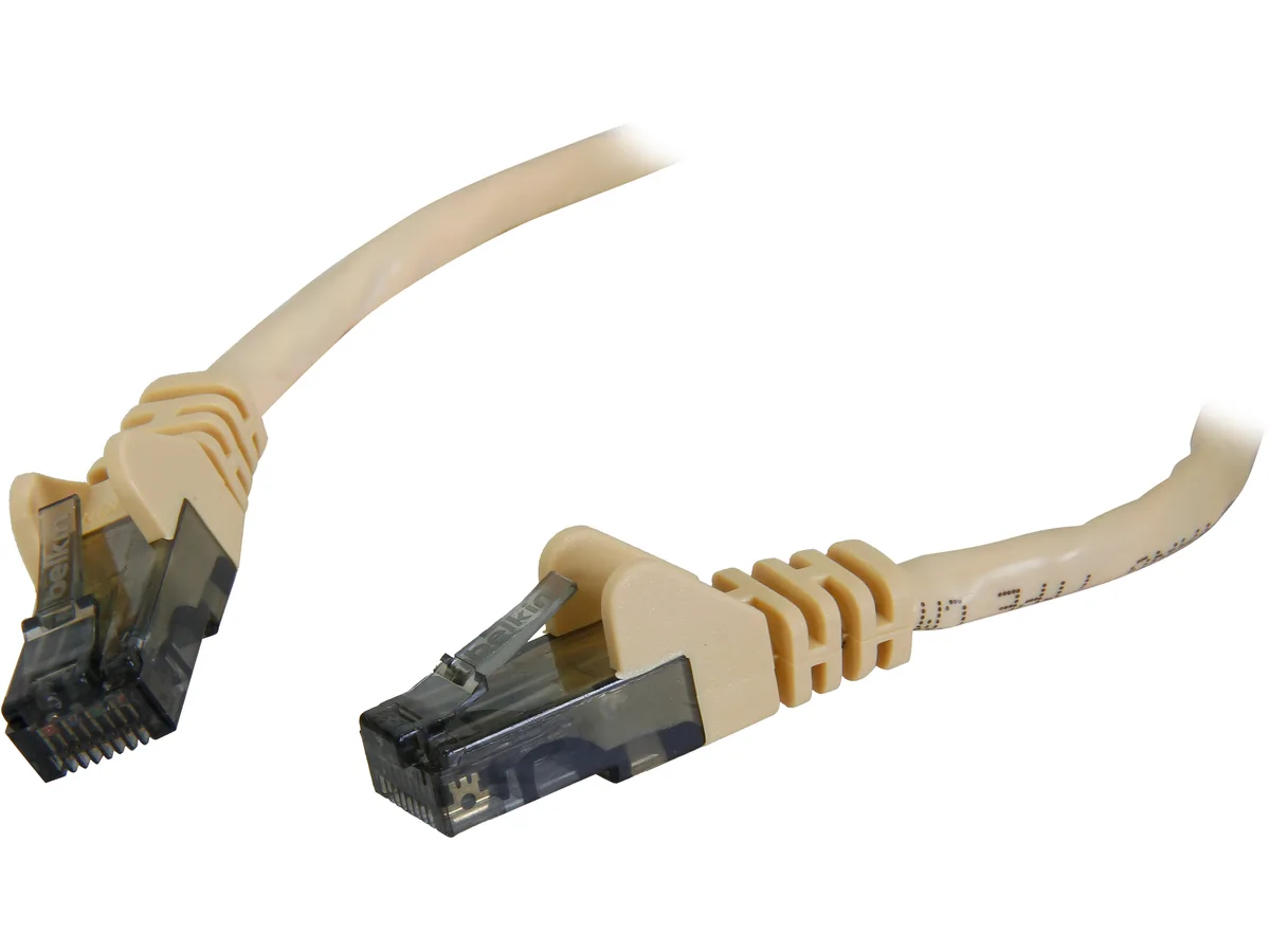 Belkin Belkin A3L980-07-YLW-S network ethernet cable CAT6 7 ft yellow — product photo