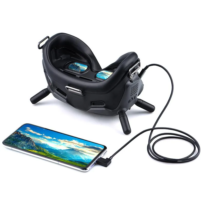 wtohoby wtohoby Adapter Cable for DJI Goggles 2/V2 100cm 90° USB-C/Android/Apple — product photo