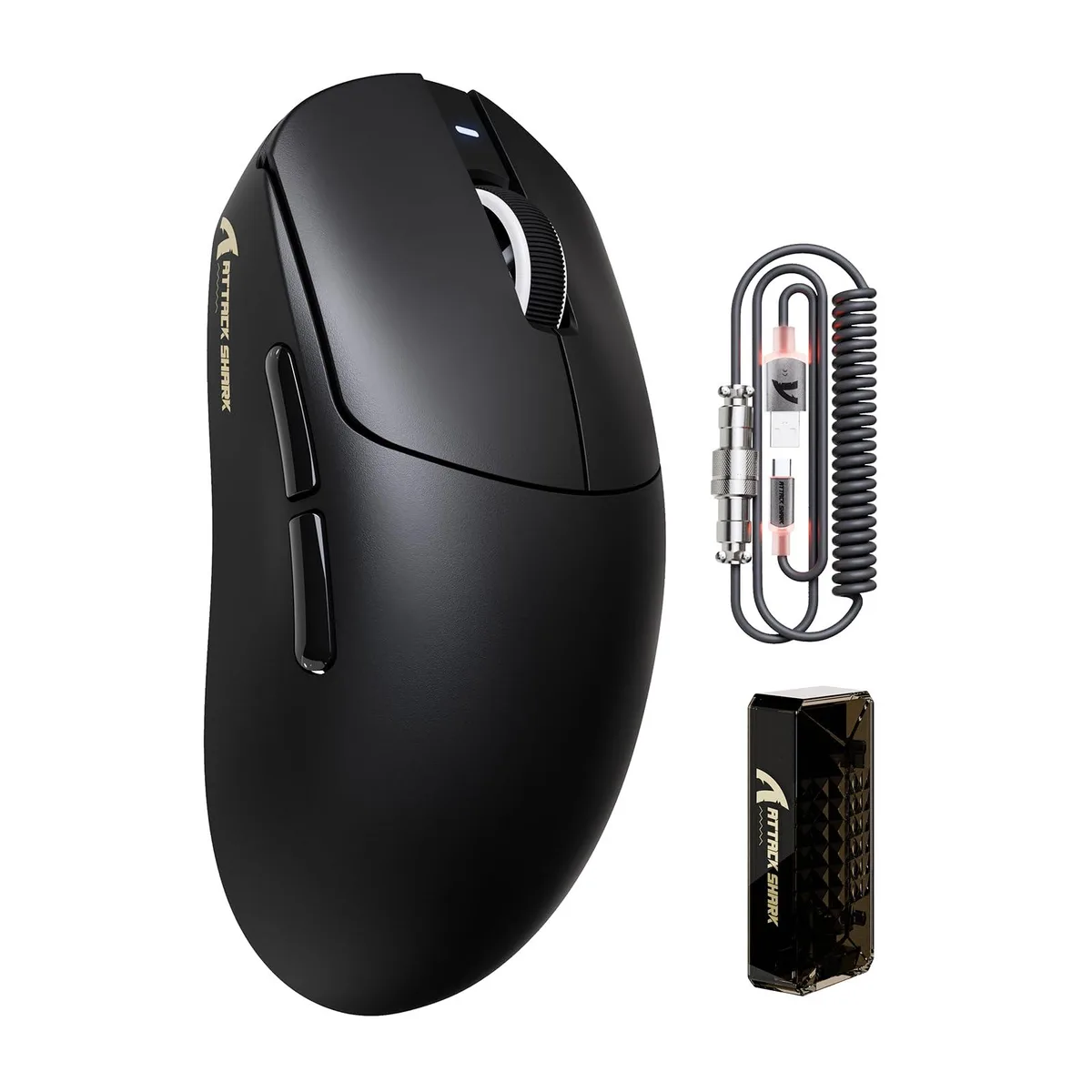  ASUS ATTACK SHARK X8PRO Gaming Mouse 55g 40000 DPI 8000Hz Tri-Mode Black — product photo