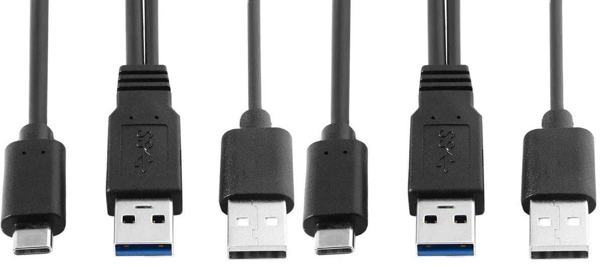 Fervit Fervit USB-C to USB 3.0 &amp; USB 2.0 Y Cable Pack of 2 — product photo