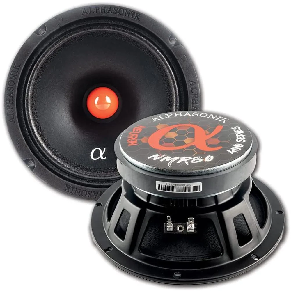 ALPHASONIK ALPHASONIK NMR80 8" 800W 4 Ohm Car Speaker Pair — product photo