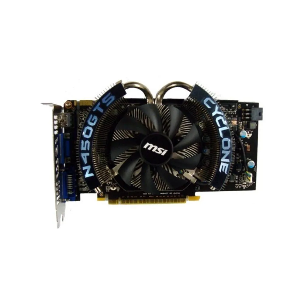 MSI MSI N450GTS Cyclone 512M OC graphics card — product photo