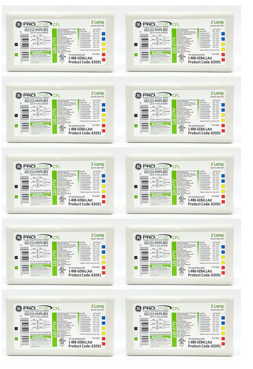 GE GE GEC213-MVPS-BES High Frequency Electronic Ballast — product photo