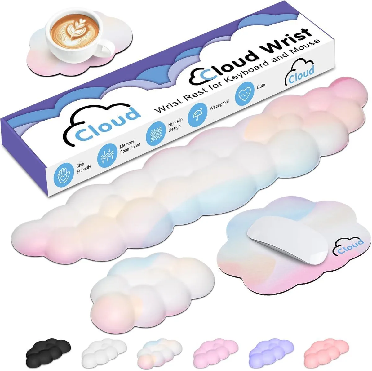 Emerson Emerson Cloud Wrist Rest Kit Rainbow 4-in-1 — product photo