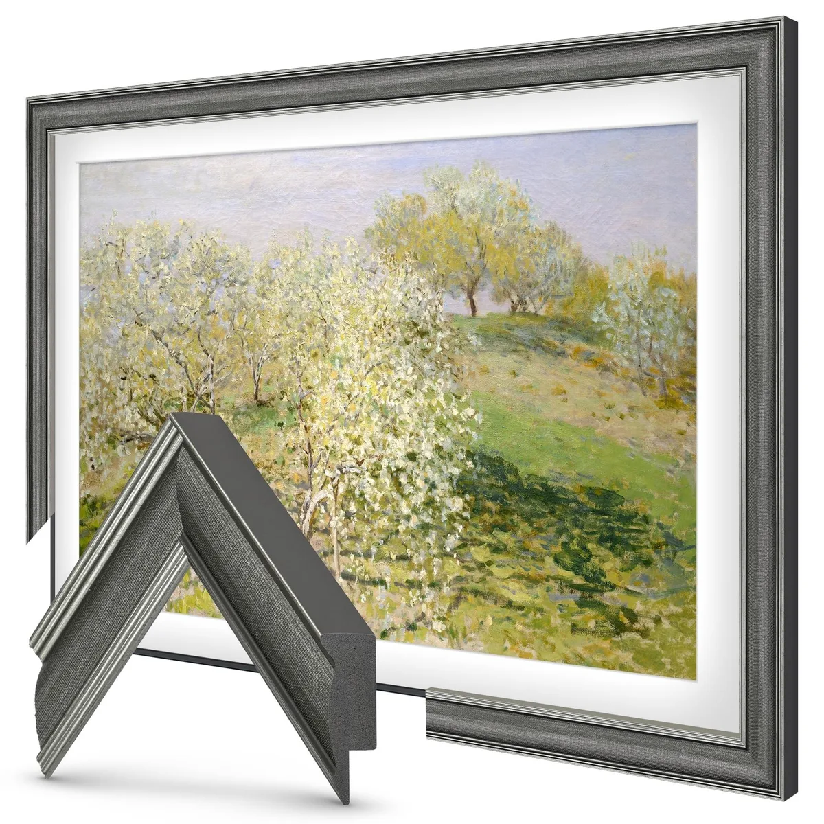 Frame My TV Frame My TV Industrial Iron 65" Slim Deco TV Frame 2 in 1 accessory — product photo