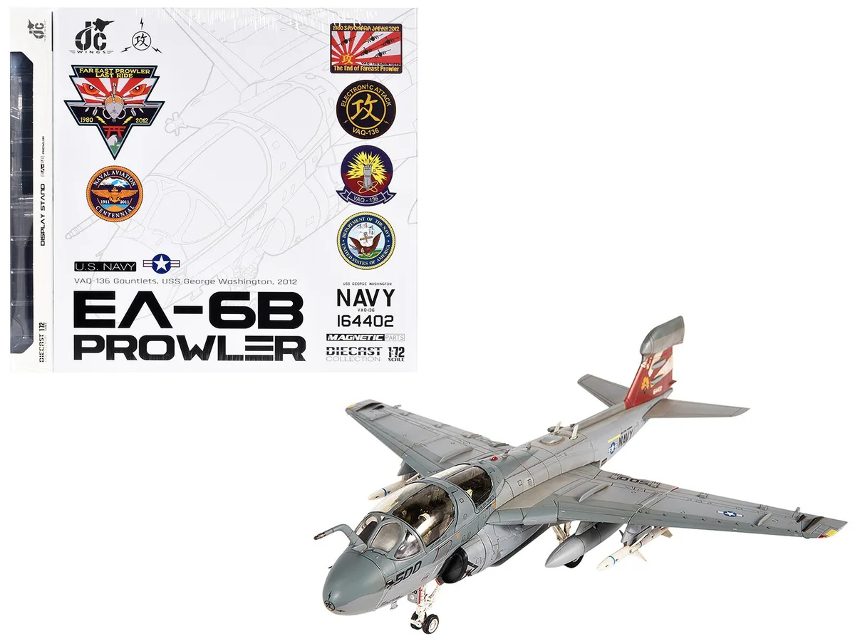 JC Wings JC Wings Grumman EA-6B Prowler VAQ-136 1/72 Diecast Model — product photo