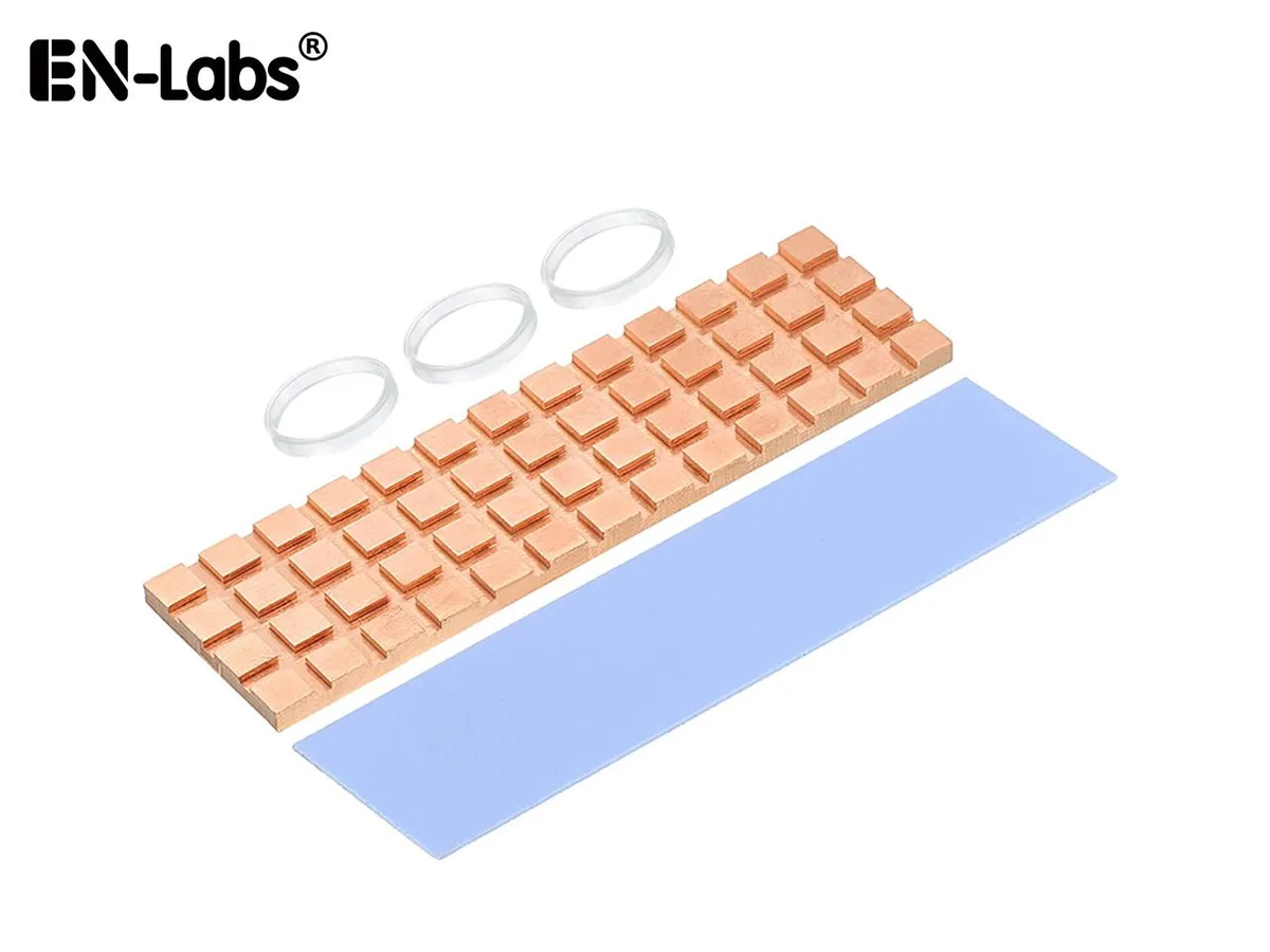 EN-Labs EN-Labs M.2 SSD Copper Heat Sink 70x20x2.5mm diy cooling — product photo
