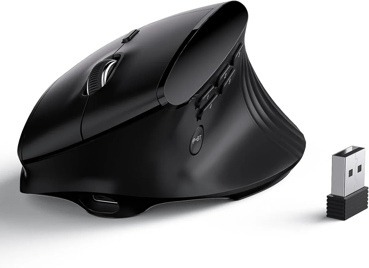 LTC LTC GM051 Wireless Vertical Gaming Mouse 55° 8000 DPI 850 mAh Black — product photo