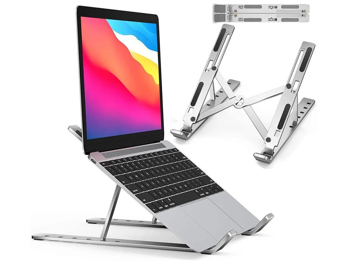 IXJYLCPC IXJYLCPC Adjustable Foldable Laptop Stand Silver — product photo