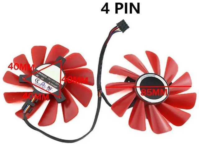 TSUJ TSUJ 2 in 1 accessory Kepler-C72J-OYS-0217 85mm 12V .45A 4Pin for XFX RX 470 570 580 RS — product photo