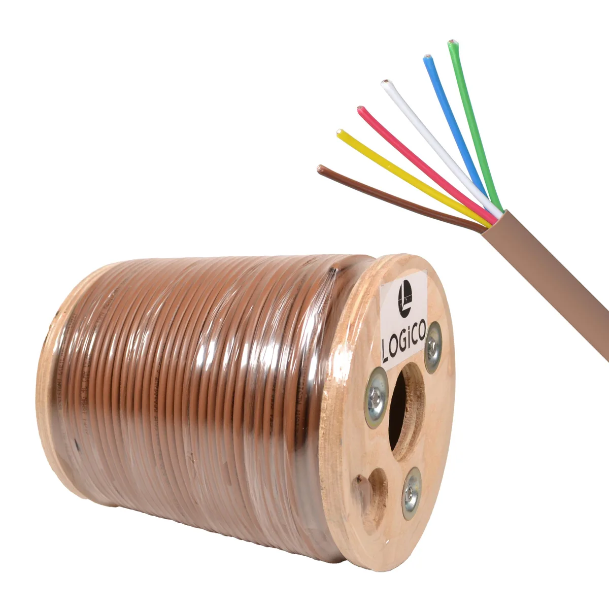 Logico Logico 18/6 Thermostat Wire CMR 500ft Brown — product photo