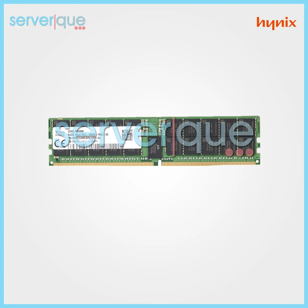 SK hynix SK hynix 64GB DDR5-4800 ECC Registered CL40 Dual Rank 288-Pin RDIMM HMCG94MEBRA109N — product photo