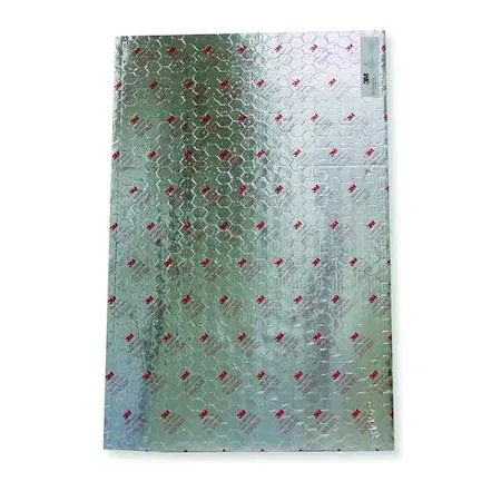 Silver square firestop sheet 36 by 36 inches