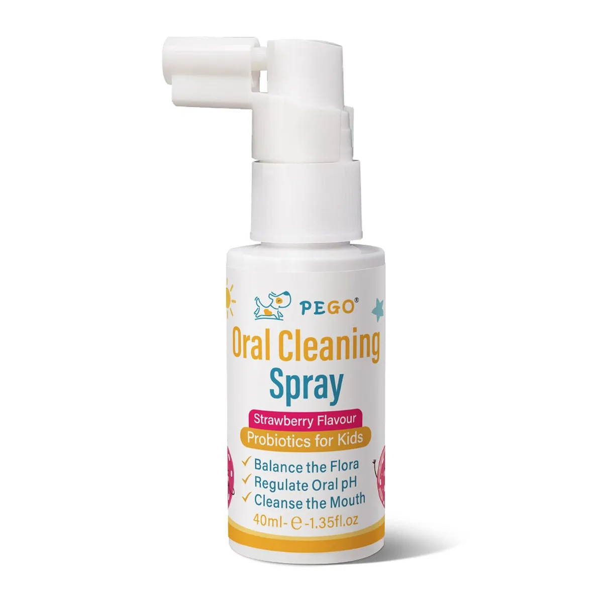 Small 40mL spray bottle for kids oral care, up to 300 sprays