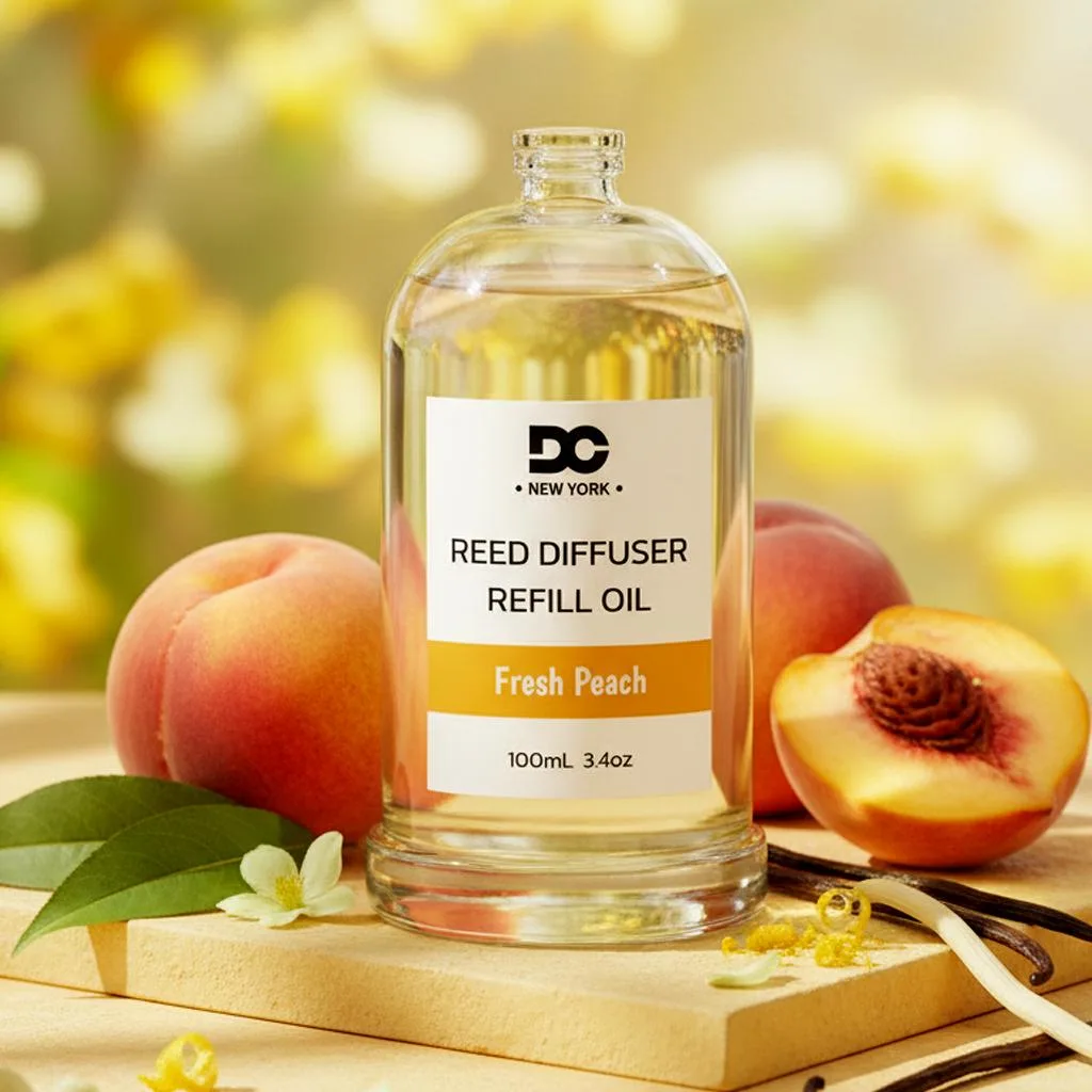 Daniella's Candles Collection Daniella's Candles Collection Fresh Peach Reed Diffuser Refill Oil 3.4oz 100mL home accent — product photo