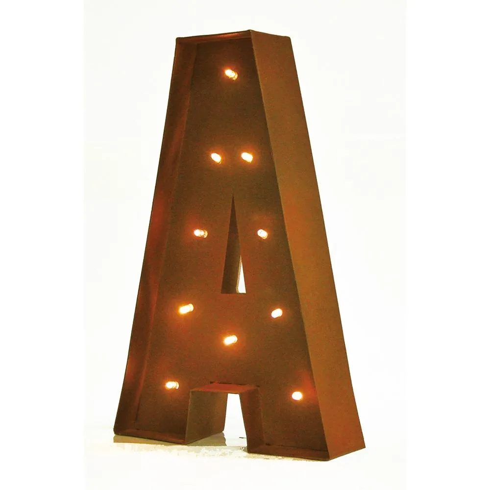Vandue Corporation Vandue Corporation LED Glow Letter A 11" Brown-A — product photo