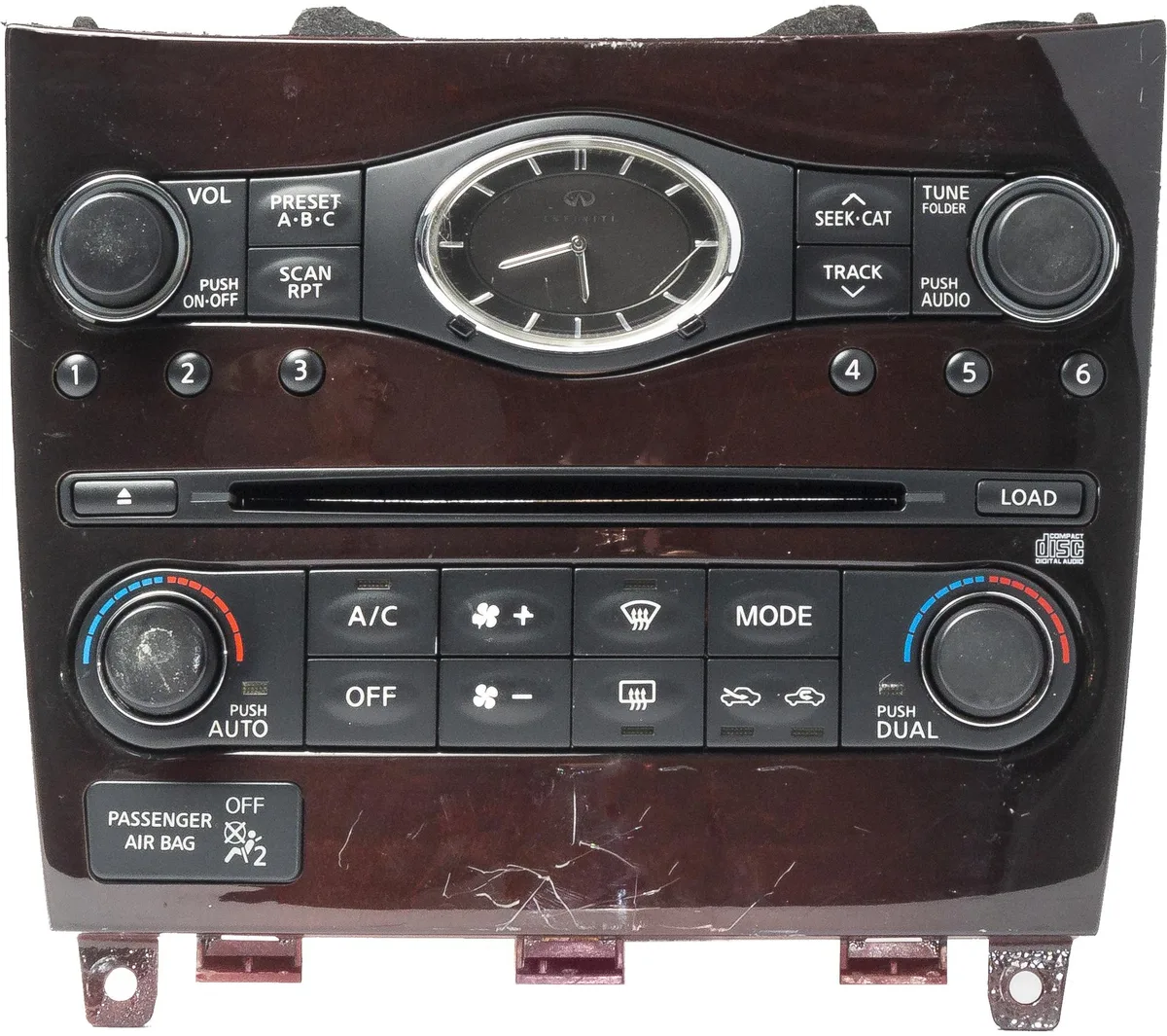 1 Factory Radio 1 Factory Radio 25810JK600 Dual Zone Control Panel Infiniti EX35 G37 — product photo