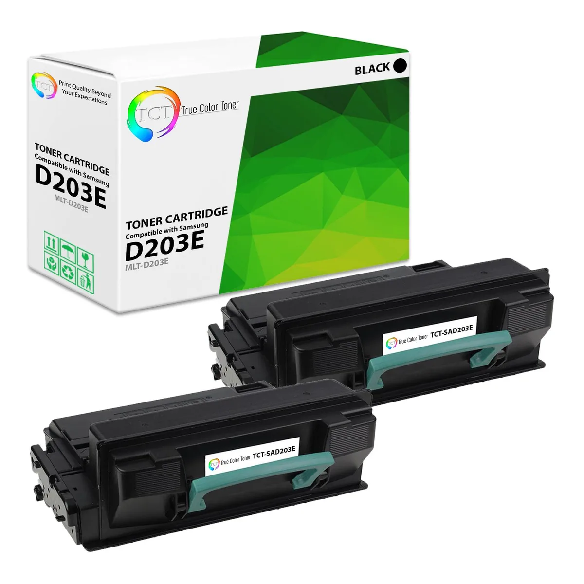 True Color Toner True Color Toner MLT-D203E Black Toner Cartridge 2 Pack 10000 Pages — product photo