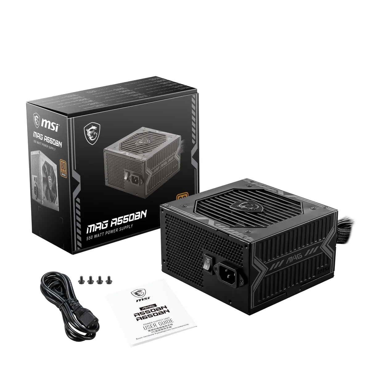 MSI MSI MAG A550BN 550W 80+ Bronze power supply — foto produk
