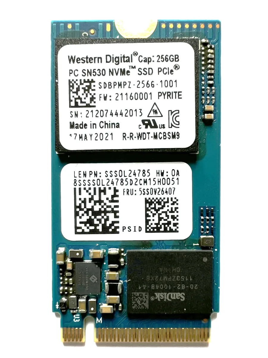 Western Digital Western Digital SN530 256GB M.2 2242 NVMe PCIe 3.0 internal SSD — product photo