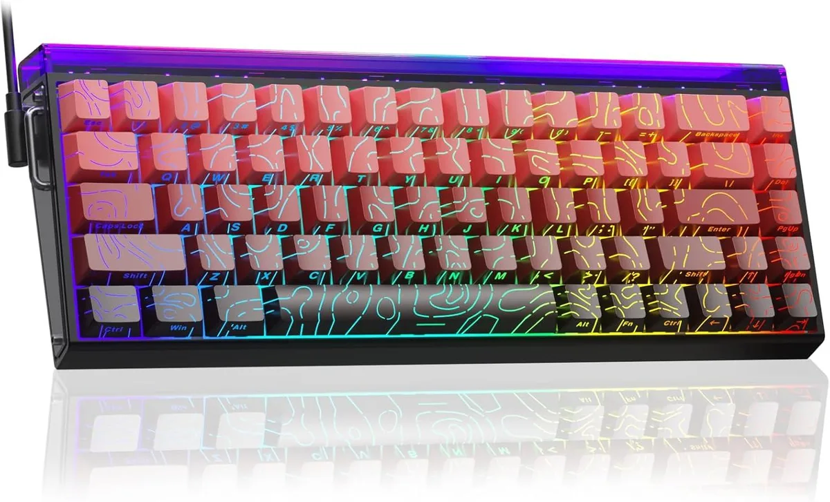 usbroway usbroway AULA Hero 68 HE 60% Gaming Keyboard Wired Hall Effect 8K Hz Polling Rate — product photo
