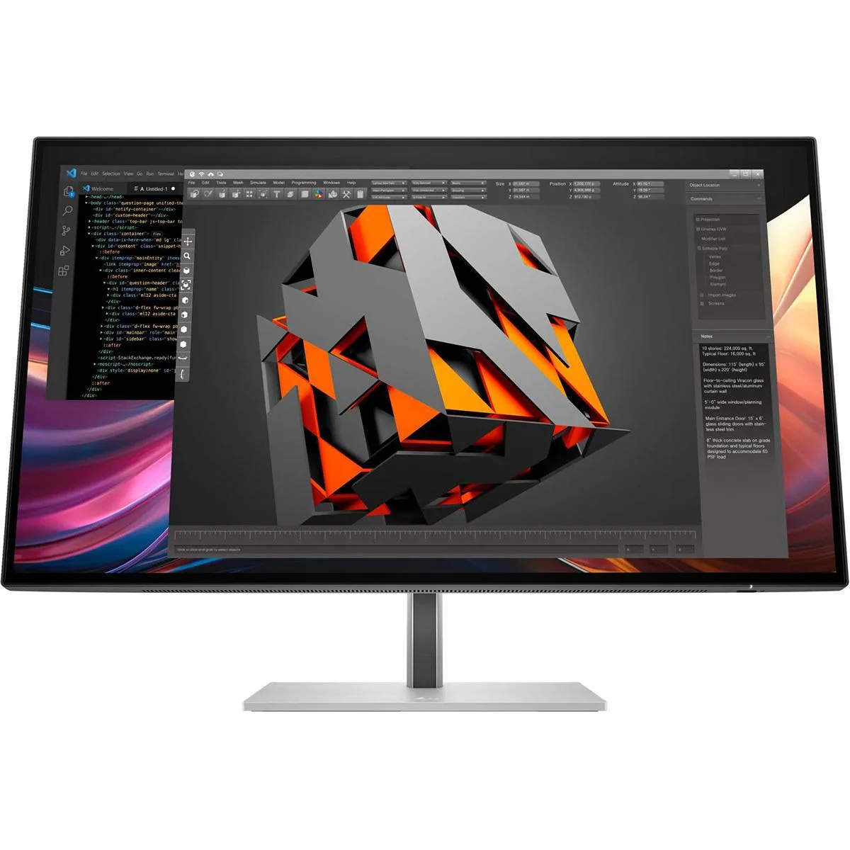 HP HP 8J4D8UT#ABA 27" WQHD 120Hz IPS Black monitor — product photo
