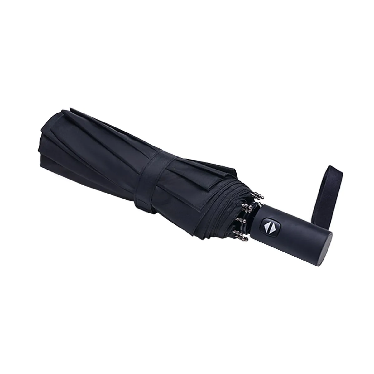  NPCQUN Automatic Travel Umbrella 42 INCH 8 Ribs Black — product photo
