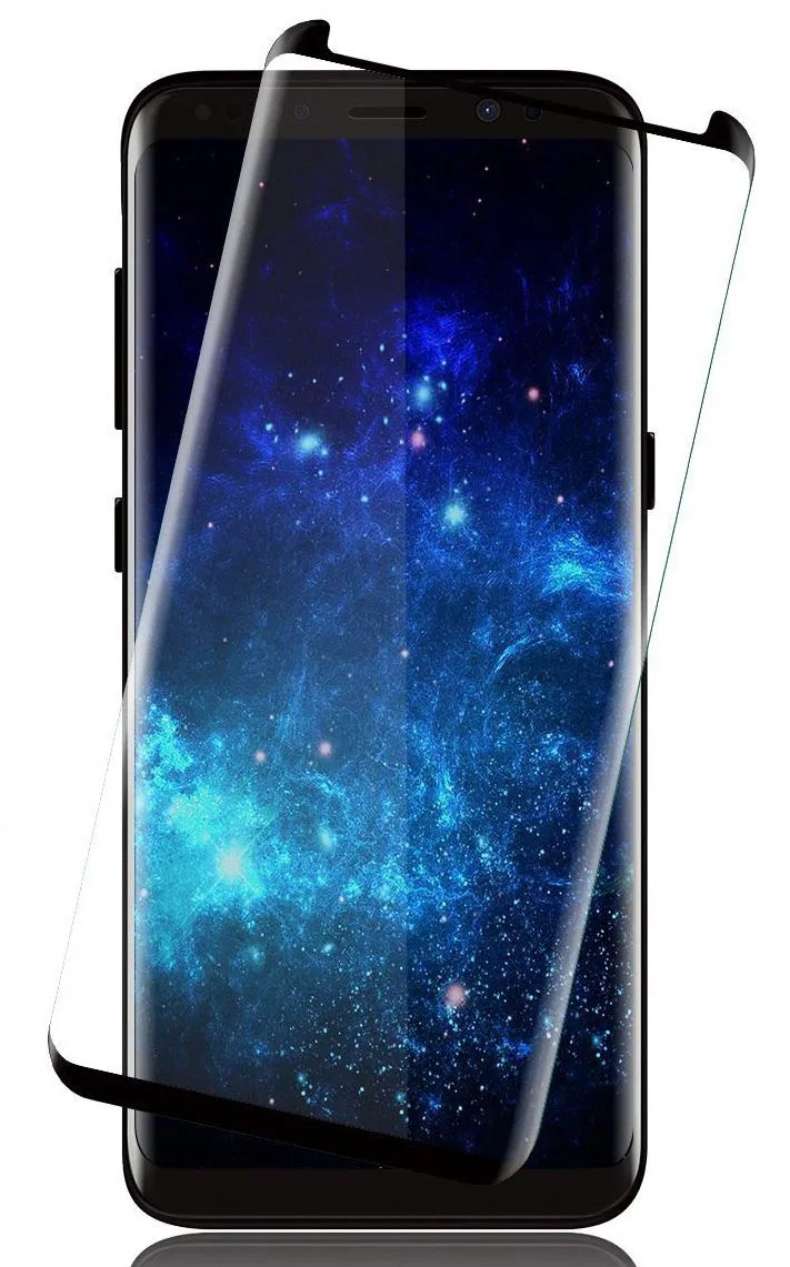 Nakedcellphone Nakedcellphone Curved 3D Tempered Glass Screen Protector - Full Size cover for Samsung Galaxy S8 — product photo