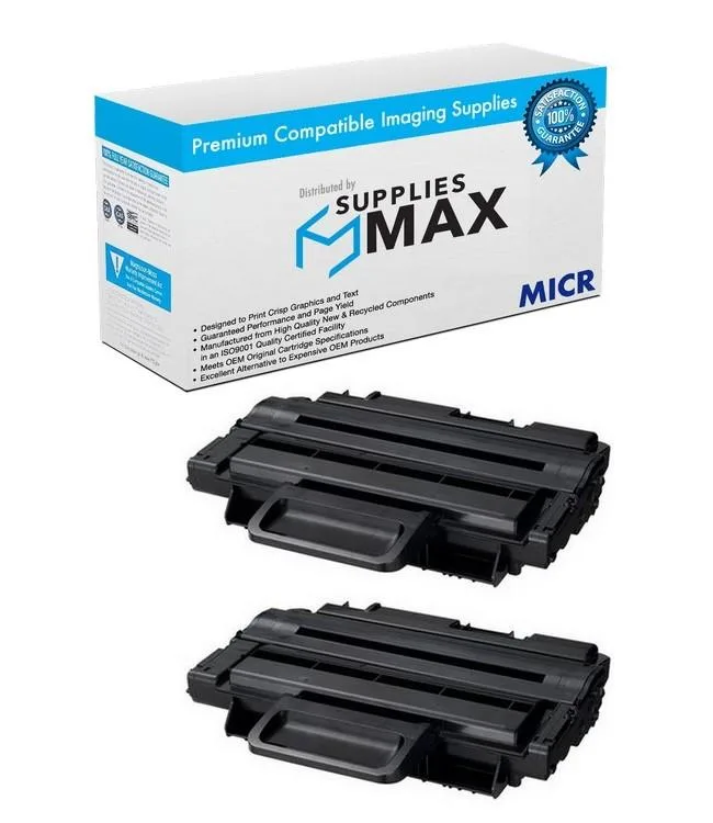 SuppliesMax SuppliesMax ML-P2850B-MICR Toner Cartridge 2 Pack 5000 Page Yield — product photo