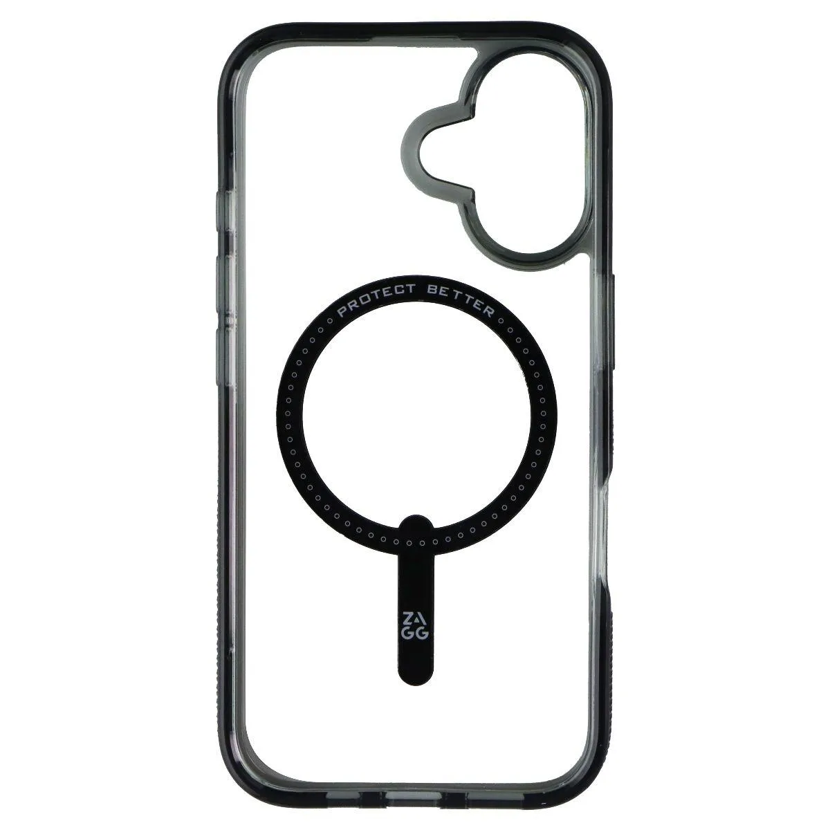 ZAGG ZAGG Santa Cruz Snap Case for MagSafe iPhone 16 Clear / Black — product photo