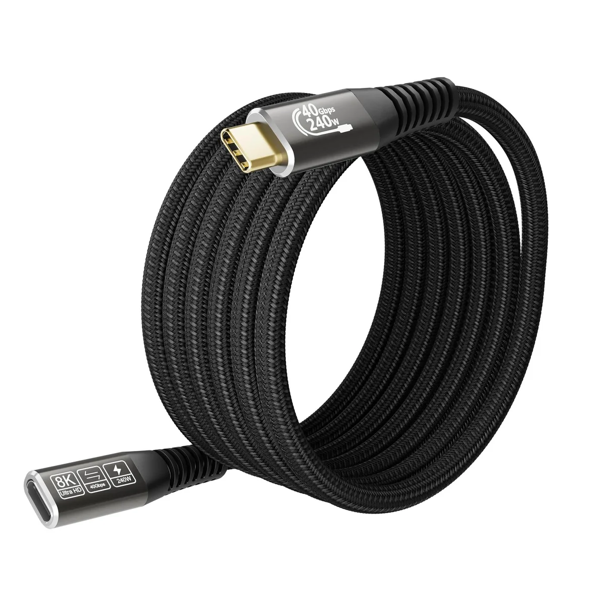 Vszerda Vszerda USB-C Thunderbolt 4 Extension Cable 40Gbps 240W 2M — product photo